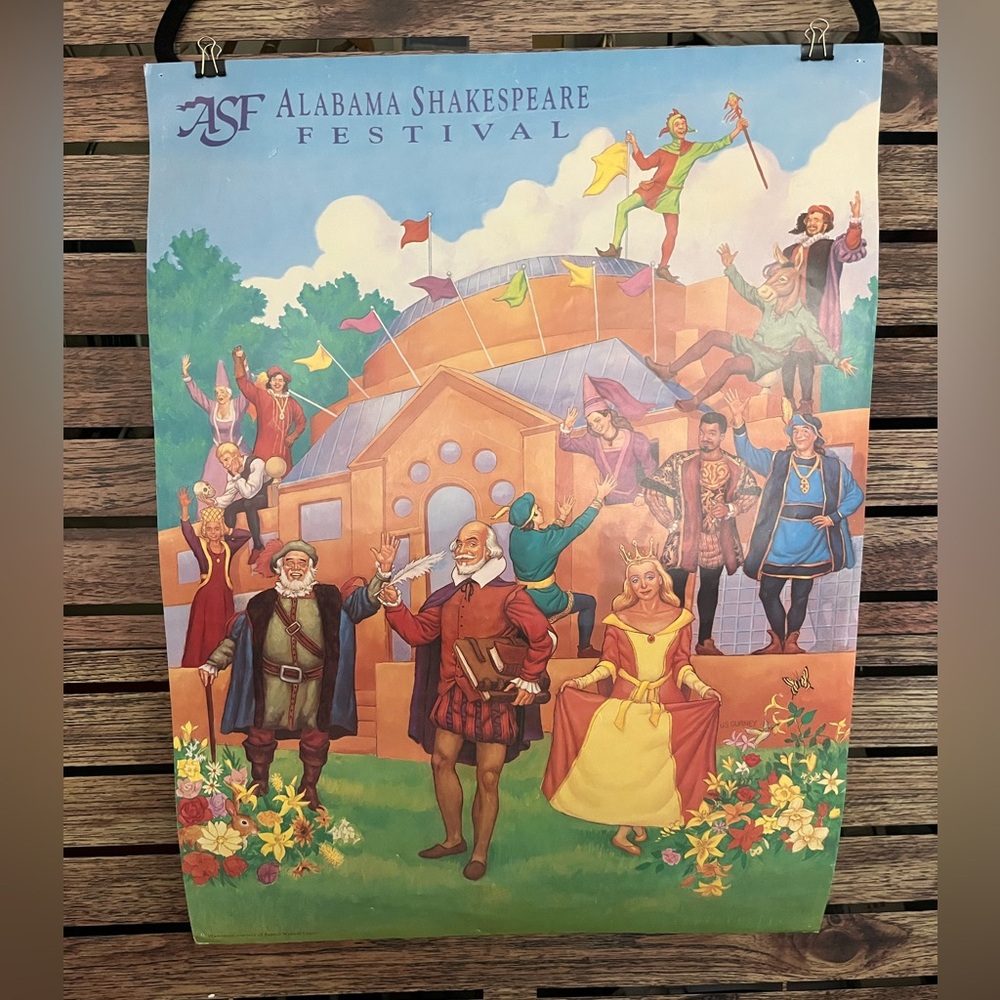 Vintage (90s) Alabama Shakespeare Festival Poster 18x24